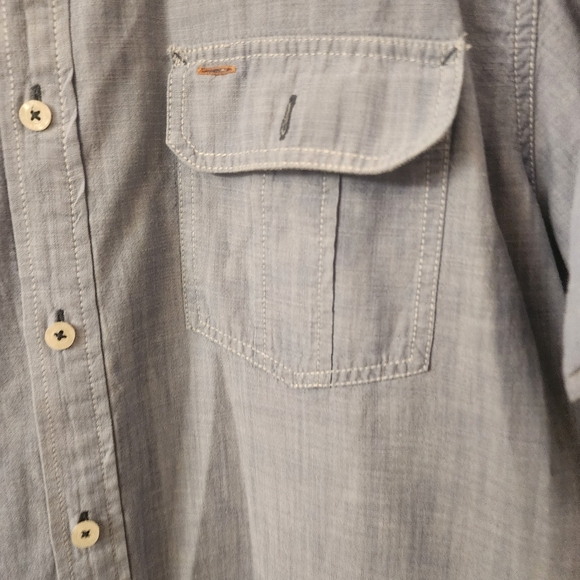 Tommy Bahama Jeans Blue Denim Style Button-down Shirt Mens sz XL - Picture 2 of 11